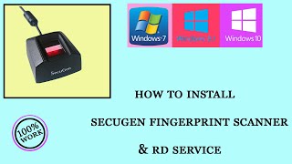 how to install secugen fingerprint amp rd service [upl. by Aihsetel440]