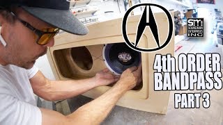 Acura subwoofer box final assembly  Acura stereo system 15 [upl. by Tertia]