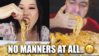 Mukbangers who have absolutely NO manners [upl. by Sucramat]