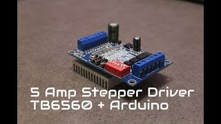 3Amp Stepper motor Driver TB6560 with Arduino [upl. by Jeffery]