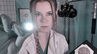 ASMR Hospital Eye Exam  Color Vision Testing for BlueYellow Color Blindness [upl. by Anairuy483]