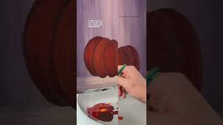 clip Highlighting and shading the red pumpkin 🎨 paintingtips tipsandtricks howto easypainting [upl. by Comptom]