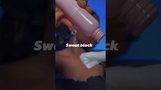 Sweat block application made easy🥰🥰🥰 makeup makeuptutorial makeuplover makeoverrun [upl. by Broome]