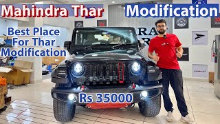 Mahindra Thar Modification Rs 35000  Thar Premium Accesories  Thar Modification  Bharat Car [upl. by Payson]