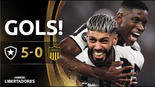 GOLS  BOTAFOGO X PEÑAROL  SEMIFINAL  CONMEBOL LIBERTADORES 2024 [upl. by Lissa]