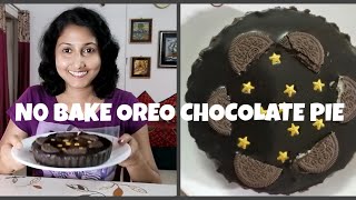 NO BAKE OREO CHOCOLATE PIE [upl. by Nylecoj]