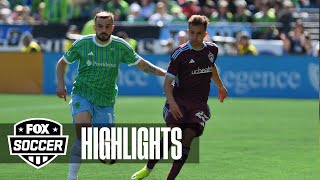 Seattle Sounders vs Colorado Rapids MLS Highlights  FOX Soccer [upl. by Batish]