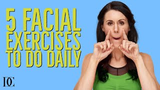 5 Facial Exercises To Do Daily [upl. by Annaitsirhc]