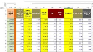 Excel Paie 4 Cas Pratique Exemple 1 Suite [upl. by Aratihc]