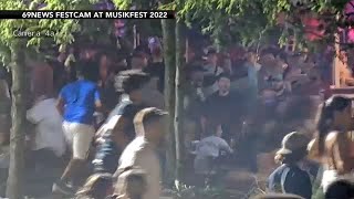 FEAR AT FESTIVAL Shooting at music festival sends crowd into panic [upl. by Elberta]