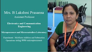 Multibyte Addition and Subtraction using 8086 Microprocessor MPMC Lab by Mrs B Lakshmi Prasanna [upl. by Yesdnyl190]