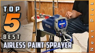 Top 5 Best Airless Paint Sprayer Review in 2024 [upl. by Annirtak]