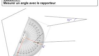 CYCLES 3 amp4 Mesurer un angle avec le rapporteur [upl. by Hymie625]