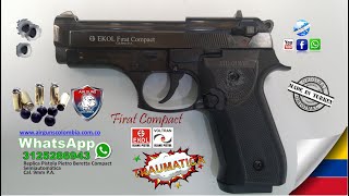 Pistola Traumatica Ekol Firat Compact Arme Desarme y Ensayo│WhatsApp 3125286943 [upl. by Annibo982]