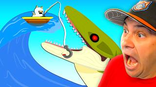 Catching a PREHISTORIC PROGNATHODON in Cat Goes Fishing [upl. by Zenas]