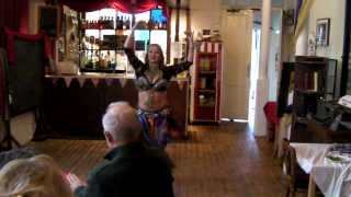 Tribal zills belly dance at the Groundlings Theatre Cafe [upl. by Saberio]