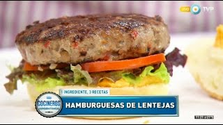 Hamburguesas de carne y lentejas con mayonesa naranja [upl. by Medlin431]