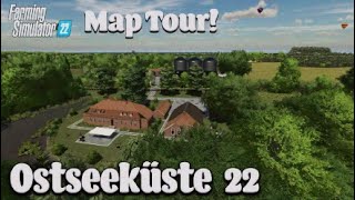 “OSTSEEKUSTE 22” BALTIC COAST FS22 MAP TOUR  NEW MOD MAP  Farming Simulator 22 Review PS5 [upl. by Apps]