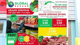 Exeter এই প্রথম বাংলাদেশি ক্যাশ এন্ড কারী  Global Bazar Exeter Devon  Grand Opening  BBTV [upl. by Roseann]