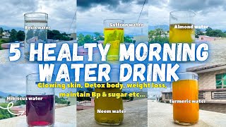 5 Healthy water recipes  clear skinweigh loss stop hair fall boost immunity and more l Episode 5 [upl. by Ylagam]