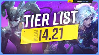 NEW TIER LIST for PATCH 1421  League of Legends [upl. by Hansen]