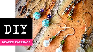 How To Make Beaded Earrings With The Bead Place [upl. by Hamel]