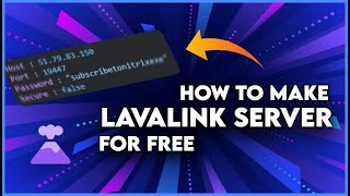 How To Make Own Lavalink Server For FREE 🌋 247 Online Lavalink  No Replit [upl. by Suqram]