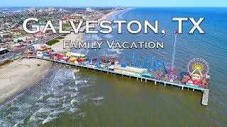 GALVESTON ISLAND TEXAS  Family Vacation Travel Video  Sony A6500 [upl. by Bernette529]