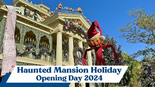 Haunted Mansion Holiday Opening Day 2024  Disneyland Resort 4K [upl. by Kerwon]