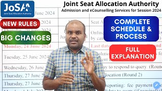 🔴JoSAA 2024  Counselling Process முழுவதையும் மிக துல்லியமாக தெரிந்து கொள்ளுங்கள்  FULL Explanation [upl. by Erlina]