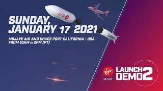 Virgin Orbit ElaNa20 Launch  Venture Demo 2 Live Flight Tracking amp Updates [upl. by Enalahs607]