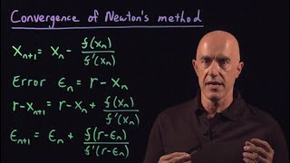 Convergence of Newtons Method  Lecture 17  Numerical Methods for Engineers [upl. by Ridan]