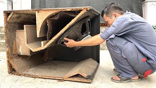 Restoration 1200W active studio subwoofer  Long abandoned subwoofer restore [upl. by Nawj]