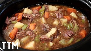 Easy Crock Pot Beef Stew Recipe [upl. by Atileda]