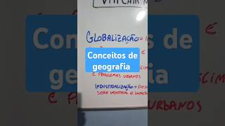 GLOBALIZAÇÃO URBANIZAÇÃO e industrialização enem shorts [upl. by Oniratac]