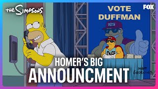 Homer Embarrasses Duffman At The Convention  Season 34 Ep 7  The Simpsons [upl. by Maurey]