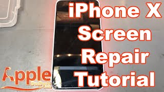 How To Replace Apple iPhone X 10 Screen Digitizer Guide Tutorial [upl. by Annaillil]