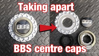 How to take apart BBS centre caps RZ from a Golf Mk2 GTI or BMW E30 [upl. by Enovad]