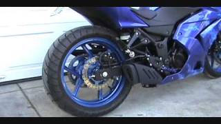 2009 250R with GSXR Muffler Mod Vid 0002 [upl. by Bisset921]