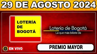 Resultado LOTERIA DE BOGOTA JUEVES 29 de agosto 2024 [upl. by Lashondra]