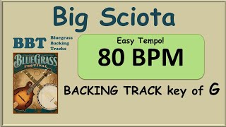 Big Sciota 80 BPM bluegrass backing track [upl. by Gerge593]