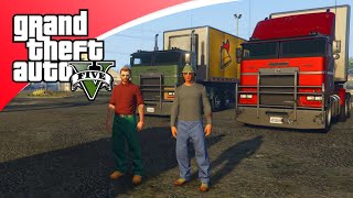 GTA V Online  VRACHTWAGENCHAUFFEURS MET EEN MISSIE GTA 5 Freeroam Roleplay [upl. by Keily429]