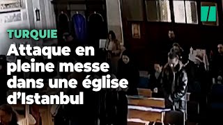 Un mort dans une attaque en pleine messe dans une église dIstanbul [upl. by Durrell]