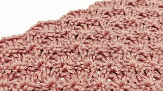 Easy Crochet Stitch For Blankets Scarfs  The Open Shell Stitch [upl. by Eidnar]