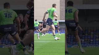 TRY Lewis Bienek scores for London Broncos against Warrington Wolves [upl. by Beniamino]