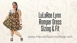 LuLaRoe Lynn Sizing Review  Fit amp feel of this new romper dress especially for plussize [upl. by Rebeka]