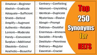 250 Essential Advanced Synonyms for IELTS  C1 C2 Level English [upl. by Sall]