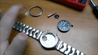 How to disassemble and repair a Swatch Irony [upl. by Alaham552]