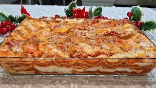 LASAGNE AL FORNO SPECIALI CREMOSE E BUONISSIME PER NATALE COSI DELIZIOSE NON LE HAI MAI MANGIATE [upl. by Aierbma]