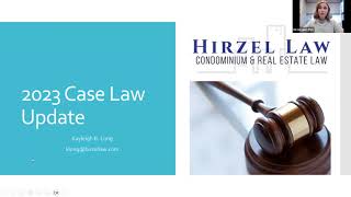 2023 Case Law Update Webinar with Hirzel Law PLC Member Kayleigh Long [upl. by Anavrin]